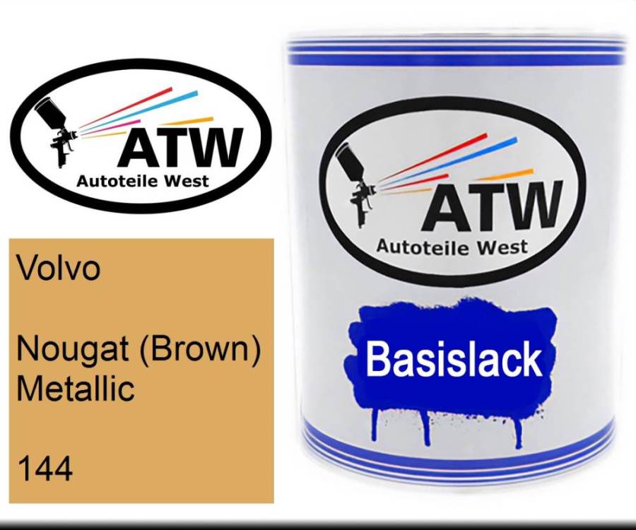 Volvo, Nougat (Brown) Metallic, 144: 1L Lackdose, von ATW Autoteile West.